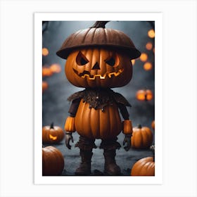 Halloween Pumpkin Art Print