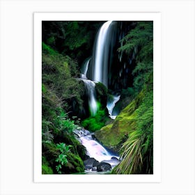 Mclean Falls, New Zealand Nat Viga Style Art Print