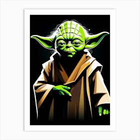 Yoda Graphic Fan Art Art Print