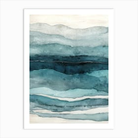 Aquatic Layers Art Print