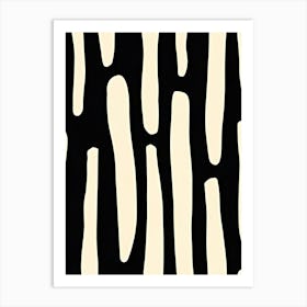 Black And White Stripes Art Print