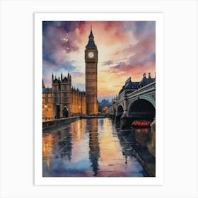 Big Ben At Sunset 3 Art Print