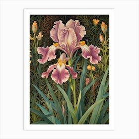 Iris By William Morris Art Print