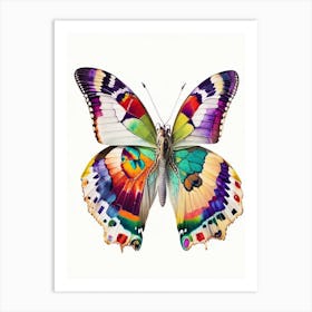 Butterfly In Migration Decoupage 1 Art Print