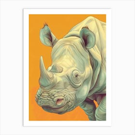 Rhino 2 Art Print