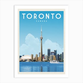 Toronto Canada Travel Poster Art Print