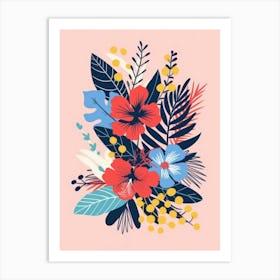 Hibiscus Bouquet Art Print