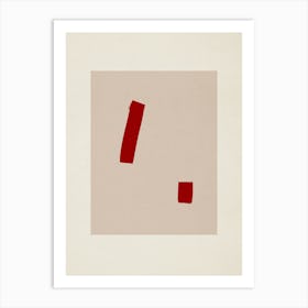 Abstract Red Composition 03 Art Print