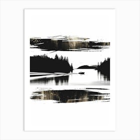 Black And White Painting 9 Art Print