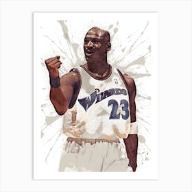 Michael Jordan Washington Wizards 2 Art Print