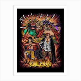 One Piece Anime Poster 8 Art Print