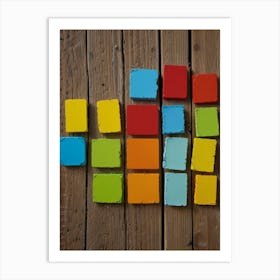 Colorful Squares Art Print