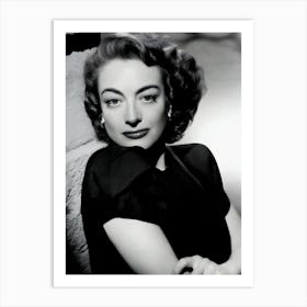 Portrait Of Joan Crawford Celebrity Art Print