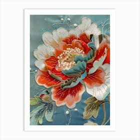 Chinese Silk Painting 10 Art Print