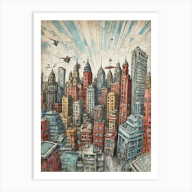 Cityscape Art Print