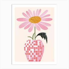 Cosmos Flower Vase 3 Art Print