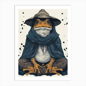 Frog Wizard Art Print