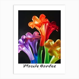 Bright Inflatable Flowers Poster Statice Art Print