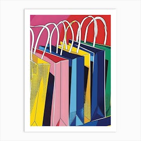 Shopping Bags Art Print