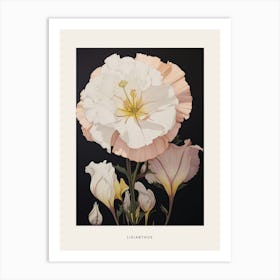 Flower Illustration Lisianthus 4 Poster Art Print