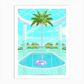 Illustration Of A Swimming Pool 3 Art Print