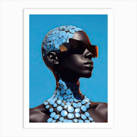 Fashion Odyssey: Afro American Galactic Vibes Art Print