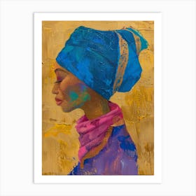 Blue Turban Art Print