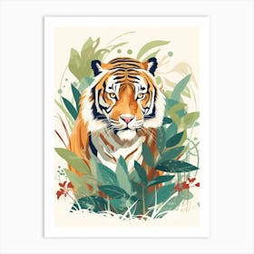 Tiger In The Jungle 40 Art Print