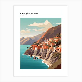 Cinque Terre Italy 1 Hiking Trail Landscape Poster Art Print