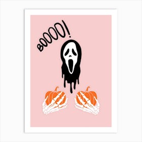 Boo Scream Art Print