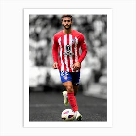 Mario Hermoso Atletico De Madrid Art Print