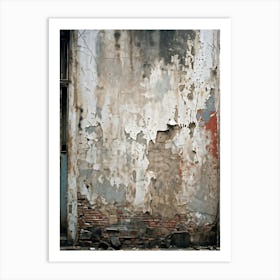 An Abstract Textured Wall As Old As Time And Fragmented By Years Of Wear And Tear Serving As The (2) 2 Art Print