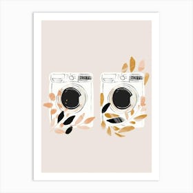 Two Washing Machines Art Print