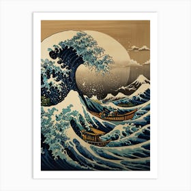 Great Wave Off Kanagawa 6 Art Print