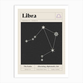 Libra Constellation Art Print