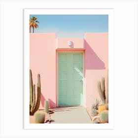 California Dreaming - Pastel Palm Springs Art Print