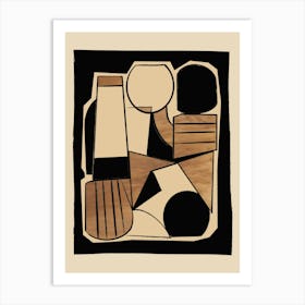 Abstract Line Shapes 9 Art Print