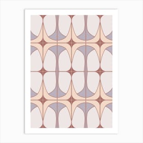 Romantic Deco Tiles Art Print