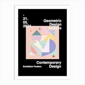 Geometric Design Archive Poster 08 Art Print