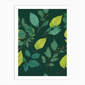 Leaf Set Art Print