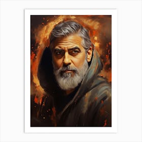 George Clooney (2) Art Print
