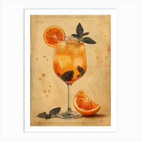 Orange Cocktail 2 Art Print