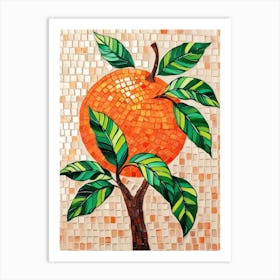 Orange Tree Mosaic 2 Art Print