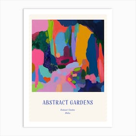 Colourful Gardens Bodnant Garden United Kingdom 3 Blue Poster Art Print