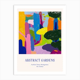 Colourful Gardens Auckland Domain Wintergardens 1 Blue Poster Art Print