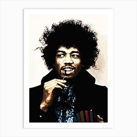 Jimi Hendrix 4 Art Print