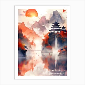 Asian Landscape 7 Art Print