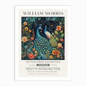 William Morris Peacocks At Night Art Print