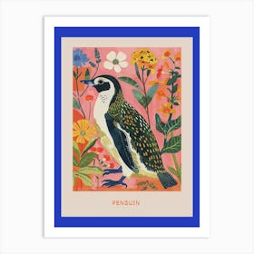 Spring Birds Poster Penguin 3 Art Print