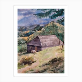 Shepherd'S House In The Mountains Art Print